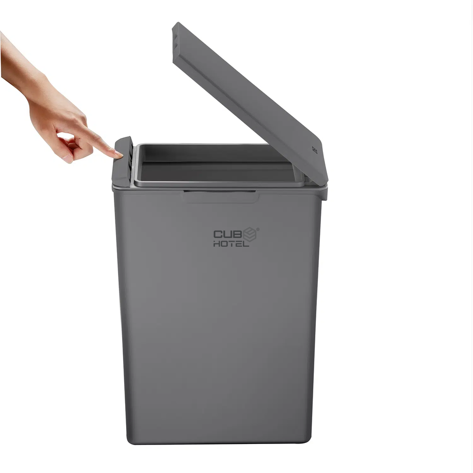Cubo Touch 20L Conectable Gris Morandi 
